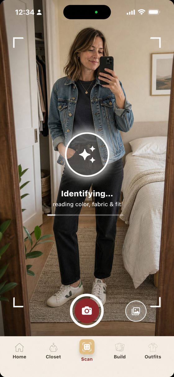 Mirror check, reading the outfit on you